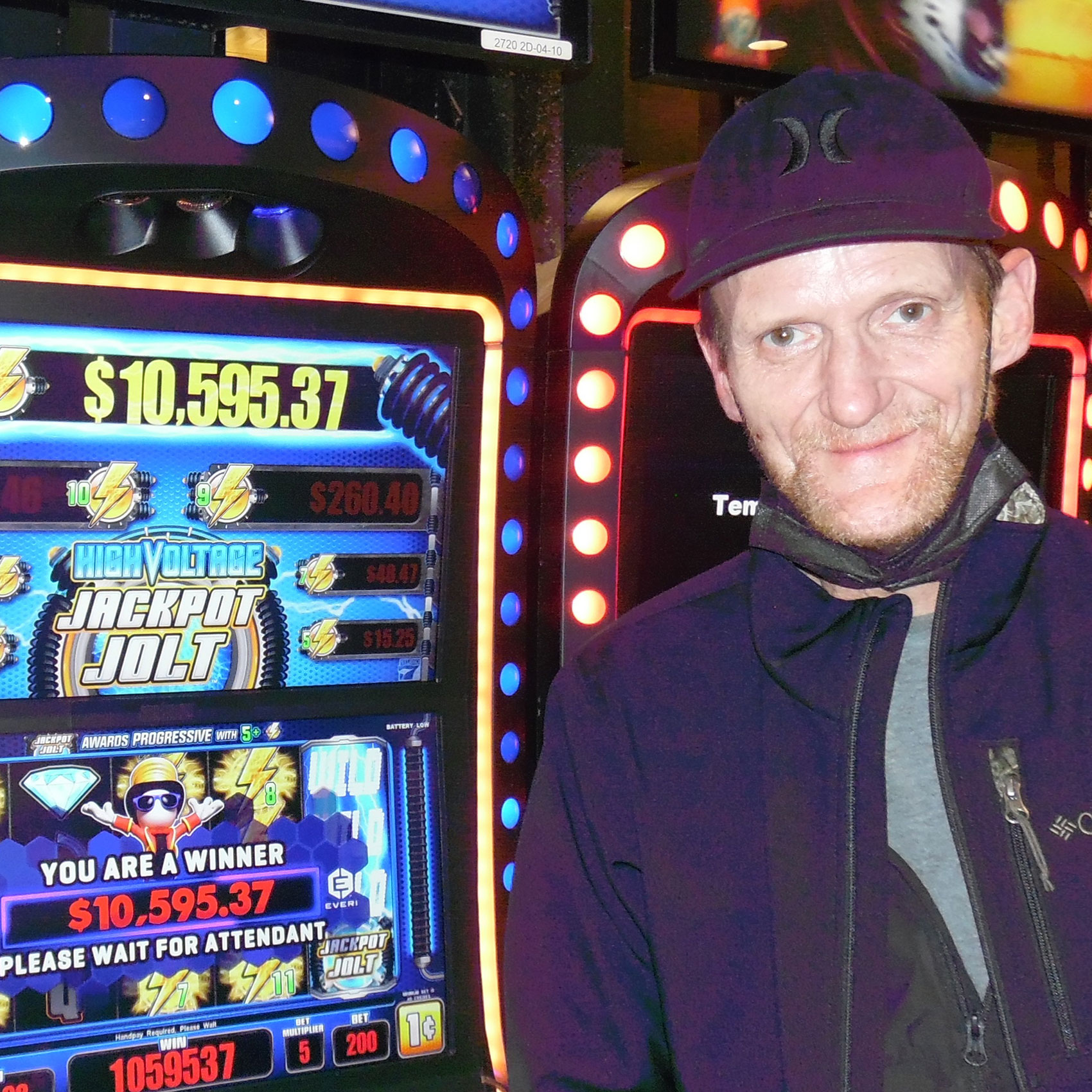 Tim, Jackpot winner at 7th Street Casino