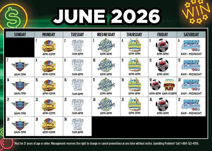 June Promo Calendar